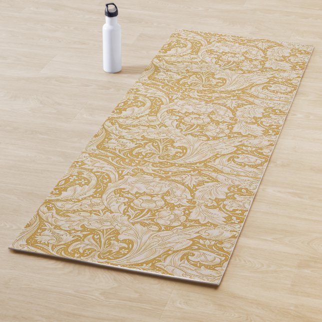 Esterilla De Yoga Morris Bachelor's Button Flower & Golden Stems (In situ)