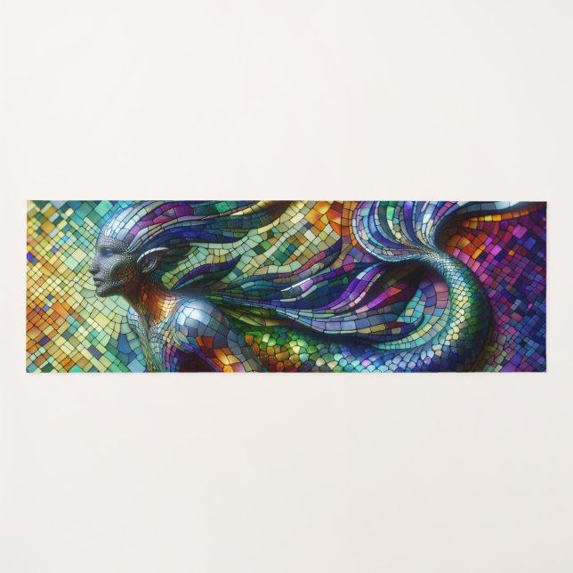 Esterilla De Yoga Mosaic Mermaid (Anverso (horizontal))