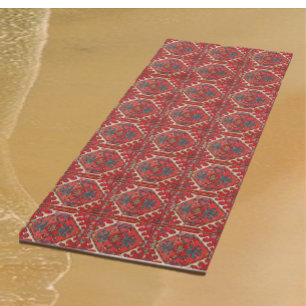 Esterilla De Yoga Mosaico de alfombra rojo vintage persa