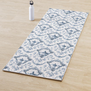 Esterilla De Yoga Mosaico floral grabado con molino de viento y barc
