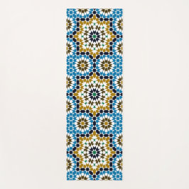 Esterilla De Yoga Mosaico Marroquí Patrón Bohío Geométrico Tradicion