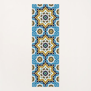 Esterilla De Yoga Mosaico Marroquí Patrón Bohío Geométrico Tradicion