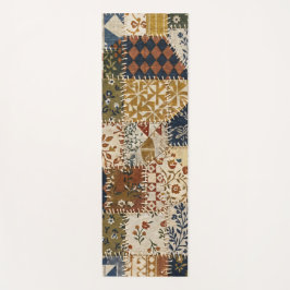Esterilla De Yoga Mosaico textil en estilo vintage.