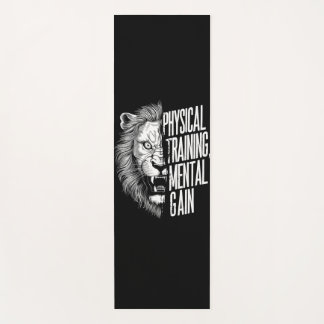 Esterilla De Yoga Motivación de fuerza de león Diseño de aptitud