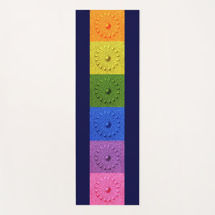Esterilla De Yoga motivo anticuado multicolor de Oriente Medio