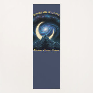 Esterilla De Yoga Mountain Serenity Cosmic Meditation, Crescent Moon