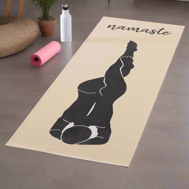 Esterilla De Yoga Mujeres Poses Movimientos Namaste Yogi Rubor Pink (Subido por el creador)