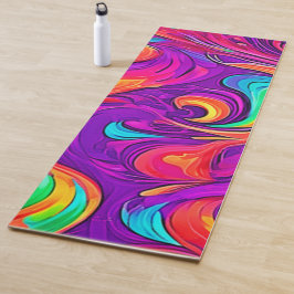 Esterilla De Yoga Mundo colorido: Patrones de flores