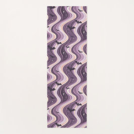 Esterilla De Yoga Murciélagos, lunas y olas celestes