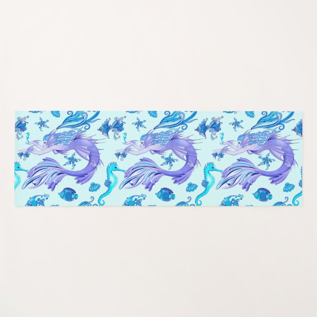 Esterilla De Yoga Mystic Mermaid Fairy Purple Creple Ceramic Tile (Anverso (horizontal))