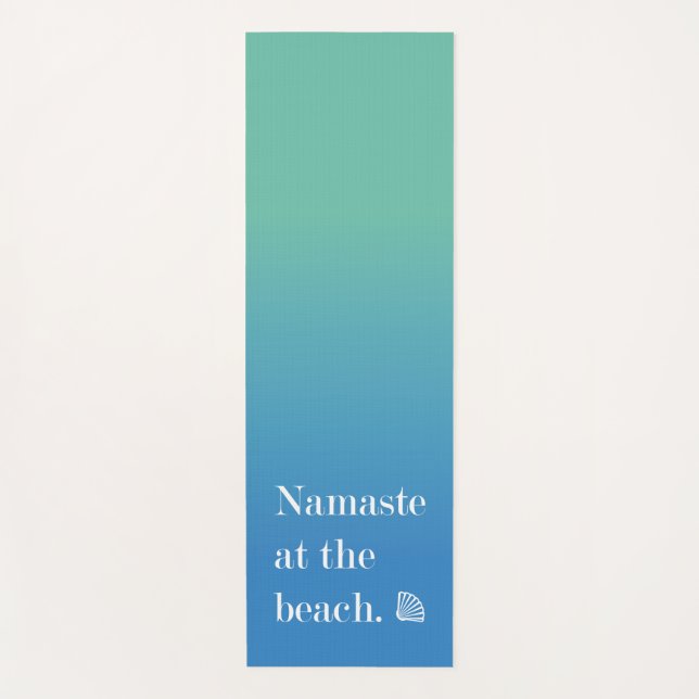 Esterilla De Yoga Namaste En La Playa (Anverso)