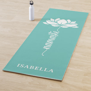 Esterilla De Yoga Namaste Lotus Flower Modern Nombre personalizado V