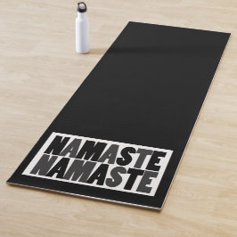Esterilla De Yoga Namaste Namaste Black and White