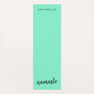 Esterilla De Yoga Namaste Neo Mint Green Modern Yoga Espiritual