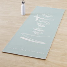 Namaste personalizó la estera de la yoga