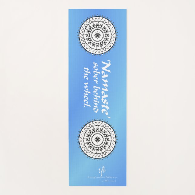 Esterilla De Yoga Namaste Sober Driving Blue (Anverso)