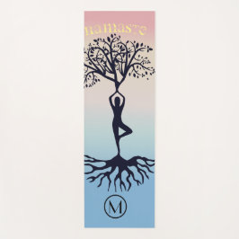 Esterilla De Yoga Namaste Typography Personalizado Yoga personalizad