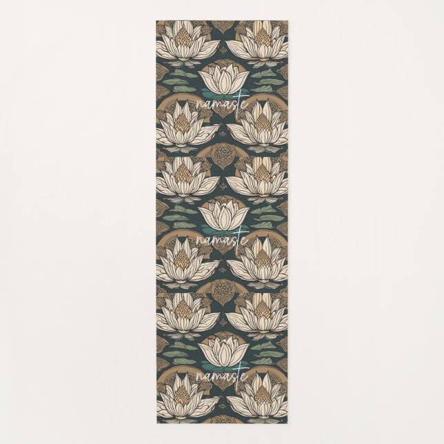 Esterilla De Yoga Namaste, Yoga, Meditación, Paz, Respeto (Anverso)