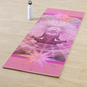 Esterilla De Yoga Namaste Zen Rosa Calmante