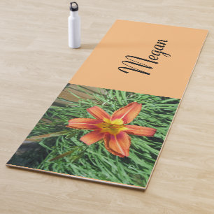 Esterilla De Yoga Naranja bonito Lily Photo