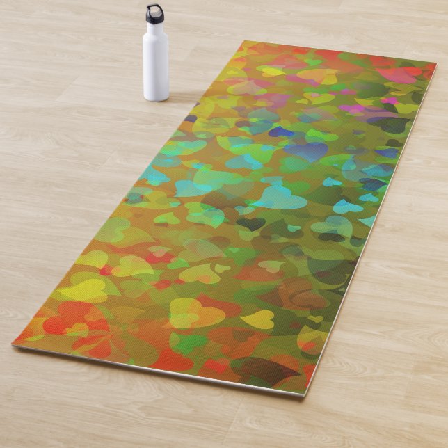 Esterilla De Yoga Naranja de los corazones caídos (In situ)