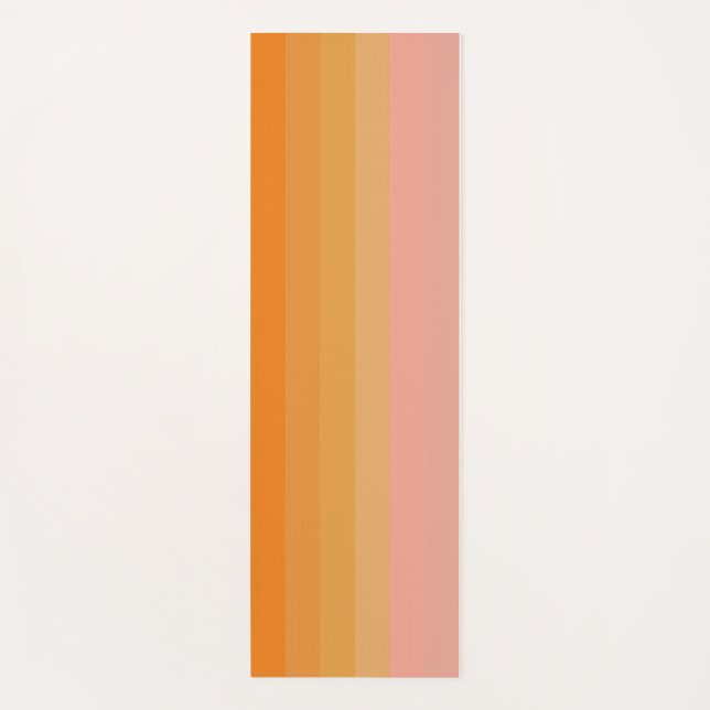 Esterilla De Yoga Naranja Energético y yoga rosa (Anverso)
