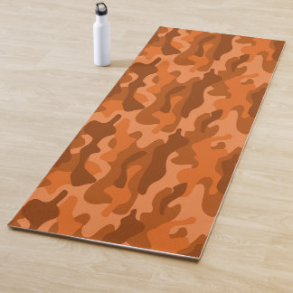 Esterilla De Yoga Naranja Español Camuflaje Monocolor