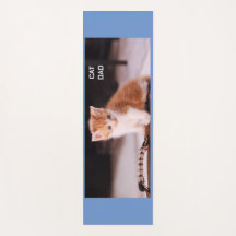 Naranja Kitten "Cat Dad" azul