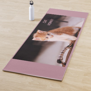 Esterilla De Yoga Naranja Kitten "Gato Mami"