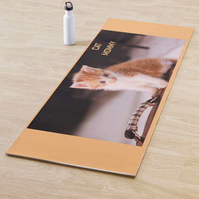 Esterilla De Yoga Naranja Kitten, Naranja ligero y amable (In situ)