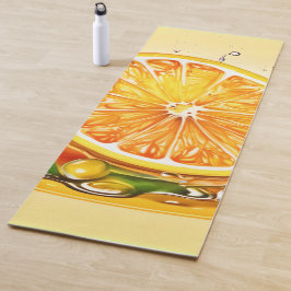 Esterilla De Yoga Naranja Slice Splash