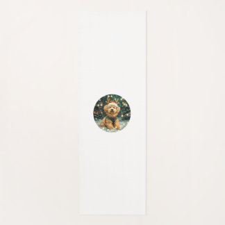 Esterilla De Yoga Navidades Cavapoo Perro reno Santa Hat cúter Holi