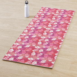 Esterilla De Yoga Navidades de invierno reducen el patrón en rosa