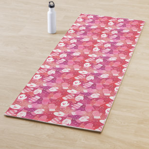 Esterilla De Yoga Navidades de invierno reducen el patrón en rosa