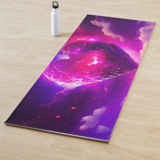 Esterilla De Yoga Nebula Stars Celestial Romance