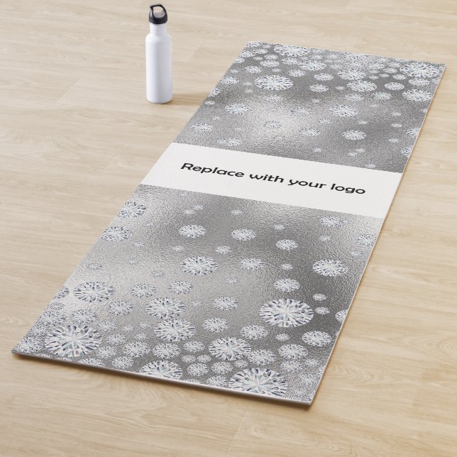 Esterilla De Yoga Negocio de diamantes de rectángulos de plata del l (In situ)