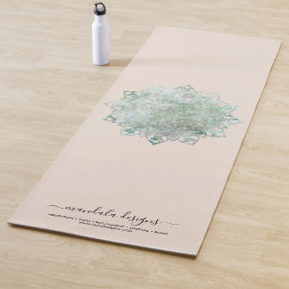 Esterilla De Yoga Negro beige de dos lados Mandala