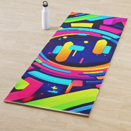Esterilla De Yoga Neon Pulse: Una sinfonía digital