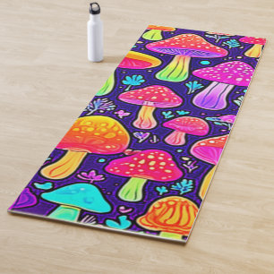 Esterilla De Yoga Neón suave: parche para hongos Personalizados