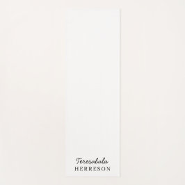 Esterilla De Yoga Neutral Monogram Modern Minimalist Stylish Design