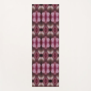 Esterilla De Yoga Niebla de flores magenta Ikat Zen