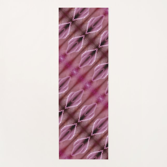 Esterilla De Yoga Niebla x Rosa Pinkey Ikat 9 (Anverso)