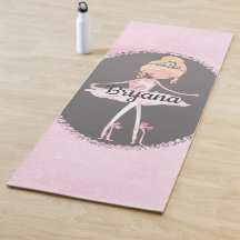Niñas Bailarinas de Pink & Grey Couture Personaliz