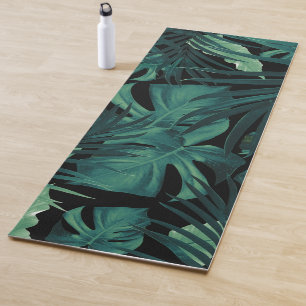 Esterilla De Yoga Noche de la selva tropical deja patrón #1 #tropic