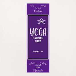 Esterilla De Yoga Nombre Blanco Índigo