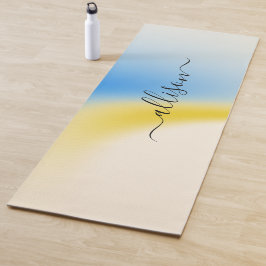 Esterilla De Yoga nombre de fondo mágico Personalizado 