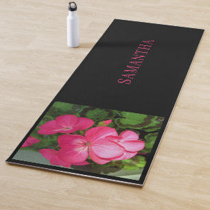 Esterilla De Yoga Nombre de fotografía floral rosa