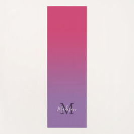 Esterilla De Yoga Nombre de guión monocromático de gradiente púrpura