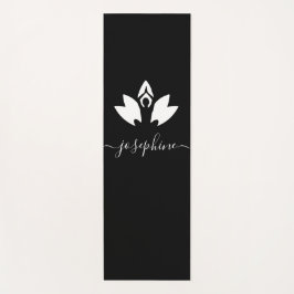 Esterilla De Yoga Nombre de guión Yoga Pose Lotus personalizado