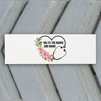 Esterilla De Yoga Nombre de la enfermera veterana de registro de est